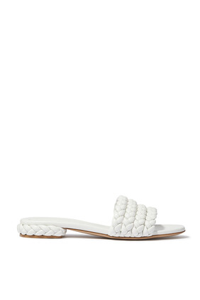 Ischia Braided Flat Sandals